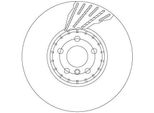 Disco Freno Trw DF6890S Oe 34116860911 Compatibile Con Serie 3 G20, Serie 3 G21, Serie 4 G23, Serie 4 G22, Serie 5 G30, Serie 5 G31, Serie 6 G32, Serie 7 G11, Serie 8 F91, Serie 8 F92, 8 F93, Ix, X3, X4, X5, Z4 G29