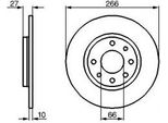 Bosch 0 986 478 090 - Oe 4246 88 Disco Freno Per Zx (N2), 405 Ii