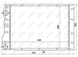 Nrf 53975 - Oe 6025312321 Radiatore, Raffreddamento Motore Per Avantime (DE0), Espace Iii (Je)