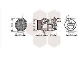 Van Wezel 4300K394 - Compressore Aria Condizionata Oe 8200561276 Per Laguna Iii