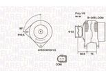 Magneti Marelli 063731905010 - Alternatore Per Serie 7 (E65), Serie 6 (E63), Serie 5 (E61), Serie 5 (E60)