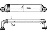 Mahle Ci 488 000S - Intercooler Oe 17517789793 Per Serie 3 (E46), X3 (E83)