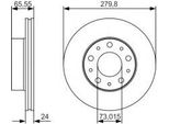 Bosch 0 986 479 S70 - Disco Freno Oe 4246 X9 Per Jumper, Ducato, Boxer