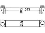 Mahle Ci 189 000S - Intercooler Oe 17517795823 Per Serie 5 (E60), Serie 5 (E61)