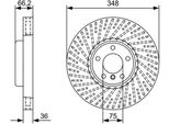 Bosch 0 986 479 W19 - Oe 34 11 6 785 669 Disco Freno Per Serie 5 (F10), Serie 5 Gt (F07), Serie 5 (F11), Serie 6 (F12), Serie 6 (F13), Serie 6 (F06), Serie 7 (F01)