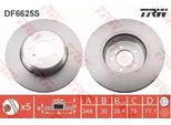 Trw DF6625S - Disco Freno Oe 6 763 824 Per Serie 5 (E60), Serie 5 (E61), Serie 6 (E63), Serie 6 (E64)