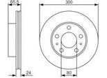 Bosch 0 986 479 R86 - Disco Freno Oe 4246 K2 Per Jumper, Ducato, Boxer
