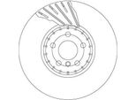 Disco Freno Trw DF6891S Oe 34116860912 Compatibile Con Serie 3 G20, Serie 3 G21, Serie 4 G23, Serie 4 G22, Serie 5 G30, Serie 5 G31, Serie 6 G32, Serie 7 G11, Serie 8 F91, Serie 8 F92, 8 F93, Ix, X3, X4, X5, Z4 G29