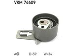 Skf Vkm 74609 - Puleggia Tenditore Oe 0K88R 12 700, Cinghia Di Distribuzione Per Terracan (Hp), Carnival Iii (Vq), Carnival I (Up), Carnival Ii (Gq)