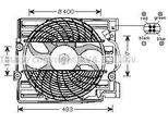 Prasco BW7509 - Ventola Radiatore Oe 64548370993 Per Serie 5 (E39)