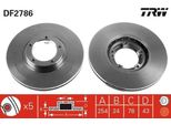 Trw DF2786 - Disco Freno Oe 5209815 Per Transit Tourneo