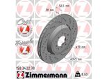 Zimmermann 150.3422.70 - Disco Freno Per Serie 3 (E46), Z4 (E86), Z4 (E85)
