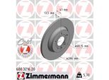 Zimmermann 600.3216.20 - Disco Freno Per Galaxy (Wgr), Alhambra (7V), Sharan (7M), T4