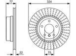 Bosch 0 986 479 569 - Oe 34 21 6 778 649 Disco Freno Per Serie 1 (E88), Serie 1 (E82)
