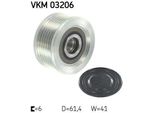 Skf Vkm 03206 Freilauf Lichtmaschine Oe 9948513 Kompatibel Mit Alf. 146, Alf. 147, Alf. 156, Alf. 159, Alf. 166, Alf. Gt, Alf. Gtv, Brava, Bravo, Croma, Doblo, Grande Punto, Idea, Marea, Multipla, Palio, Punto, Stilo, Strada, Delta, Kappa, Lybra, Musa, Thesis, Astra H, Signum, Vectra, Zafira
