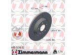 2X Zimmermann 600.3216.52 Disco Freno Asse Posteriore