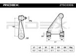 Ridex 273C0306 - Braccio Di Controllo Oe 60653551 Per 166 (936)