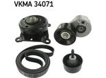 Skf Vkma 34071 - Set Di Cinghie Trapezoidali Oe 1096484 Per Transit