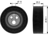 Gates T36016 - Puleggia Folle Oe 46469587, Cinghia A V Per 156 (932), Marea