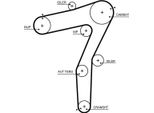 Gates 5706XS - Cinghia Dentata Oe 55276158 Per Stelvio (949), Giulia (952)