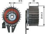 Gates T43239 - Puleggia Tenditore Oe 55211749, Cinghia Di Distribuzione Per 159 (939), 4C (960), Brera (939), Giulietta (940), Spider (939)
