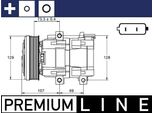 Mahle Acp 855 000P - Compressore Aria Condizionata Oe 03649381 Per Transit Tourneo, Transit