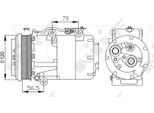 Nrf 32250 - Oe 1306783 Compressore Aria Condizionata Per C-Max, Focus C-Max (DM2), Focus Ii, Kuga I, C30 (533), C70 Ii Cabriolet (542), S40 Ii (544), V50 (545)