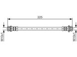 Bosch 1 987 481 387 - Tubo Freno Oe 96 407 749 Per Aveo (T200), Aveo (T250, T255)