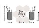 Van Wezel 1800D274 - Essiccatore Aria Condizionata Oe 1124231 Per Cougar, Mondeo Ii
