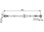 Bosch 1 987 481 388 - Tubo Freno Oe 96 534 545 Per Aveo (T200), Aveo (T250, T255)