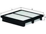 Mahle Lx 877 - Filtro Aria Oe 42390018 Per Matiz (M200, M250), Spark (M200, M250)