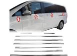 Acciaio Inox Barre Finestrino Cromo Per Vw Touran 1T1 1T2 2003-2010 8TLG Set