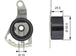 Gates T43056 - Puleggia Tenditore Oe 1021706, Cinghia Di Distribuzione Per Escort Vi, Escort Vii, Fiesta Iv, Mondeo Ii