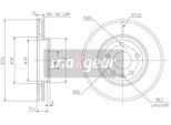 Maxgear 19-2334 - Oe 13502044 Bremsscheibe FüR Aveo (T300), Cruze (J300), Cruze (J305), Cruze (J308), Astra J