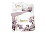 Detexpol Biancheria Da Letto In Cotone 160X200 Bianco Erica Fiori Amore 4866 A Olanda 73