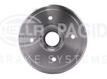Hella 8DT 355 300-561 - Oe 96457238 Tamburo Del Freno Con Mozzo Ruota Per Matiz (M200, M250), Spark (M200, M250)