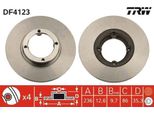 Trw DF4123 - Disco Freno Oe 96284392 Per Matiz (M200, M250), Spark (M200, M250)