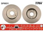 Trw DF6031 - Disco Freno Oe 96329364 Per Epica (KL1)