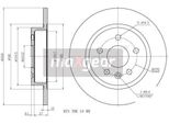 Maxgear 19-2333 - Disco Freno Oe 13505759, Asse Posteriore Per Aveo (T300), Cruze (J300), Cruze (J305), Cruze (J308), Trax, Astra J, Mokka X (J13)