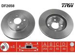 Trw DF2658 - Disco Freno Oe 94854148 Per Corolla (E10), Corolla (E11), Corolla (E9), Golf Iii (1H)