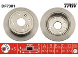 Trw DF7381 - Disco Freno Oe 24535045 Per Aveo (T250, T255), Lacetti (J200)