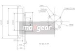 Maxgear 19-2313 - Tamburo Freno Oe B596 26 251C Per 323 (Ba), 323 (Bj), Demio (Dw), MX-3 (Ec)