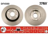 Trw DF4560 - Oe 42431 12150 Disco Freno Per Corolla (E11), Corolla (E10), Golf Iii (1H)