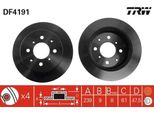Trw DF4191 - Disco Freno Oe 42510 SR3 A11 Per Civic V, Civic Vi, Crx Iii (Eg, Eh), Jazz Ii, Jazz Iii