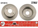 Trw DF4815 - Disco Freno Oe 42510 S1A E00 Per Accord Vi