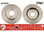 Trw DF4825 - Disco Freno Oe 45251 Saa G50 Per City V , Jazz Ii