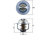 Mahle Tx 179 89D - Termostato Liquido Di Raffreddamento Oe 97388357 Per Cruze (J300), Cruze (J305), Cruze (J308), Trax, Astra G, Astra H, Astra (A04), Astra J, Corsa D (S07), Meriva (X03), Meriva B (S10), Mokka X (J13), Zafira B