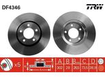 Trw DF4346 - Disco Freno Oe 04683918AB Per Voyager Iii (Gs), Voyager Iv