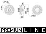 Mahle Cfc 57 001P - Oe 1 712 481 Kupplung, KüHlerlüFter FüR 7Er (E38), 5Er (E39)