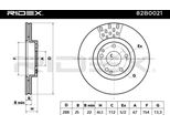 Ridex 82B0021 - Oe 203 421 03 12 Disco Freno, Asse Anteriore Per Classe C (W202), Classe C (W203), Classe C (CL203), Classe C (S202), Classe C (S203), Classe Clc (CL203), Clk (C208), Clk (C209), Clk (A208), Clk (A209), Classe E (W210), Classe E (S210), Slk (R170), Slk (R171)